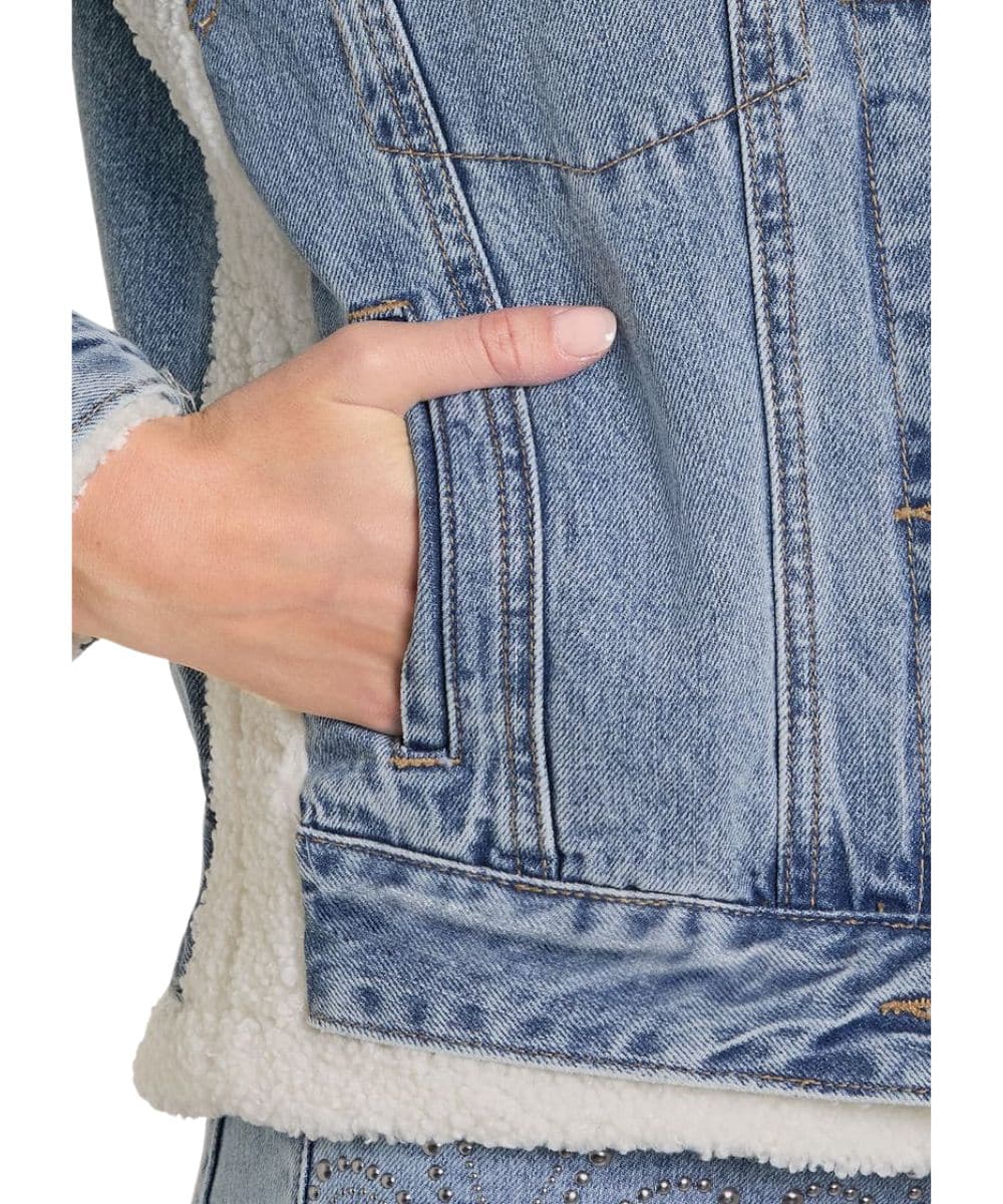 Rock & Roll Cowgirl Women's Denim Jacket - Image 3