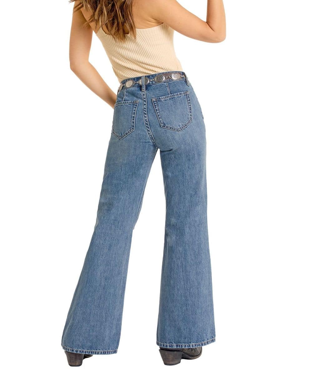 Rock & Roll Cowgirl Women's Flare Jean - Image 2