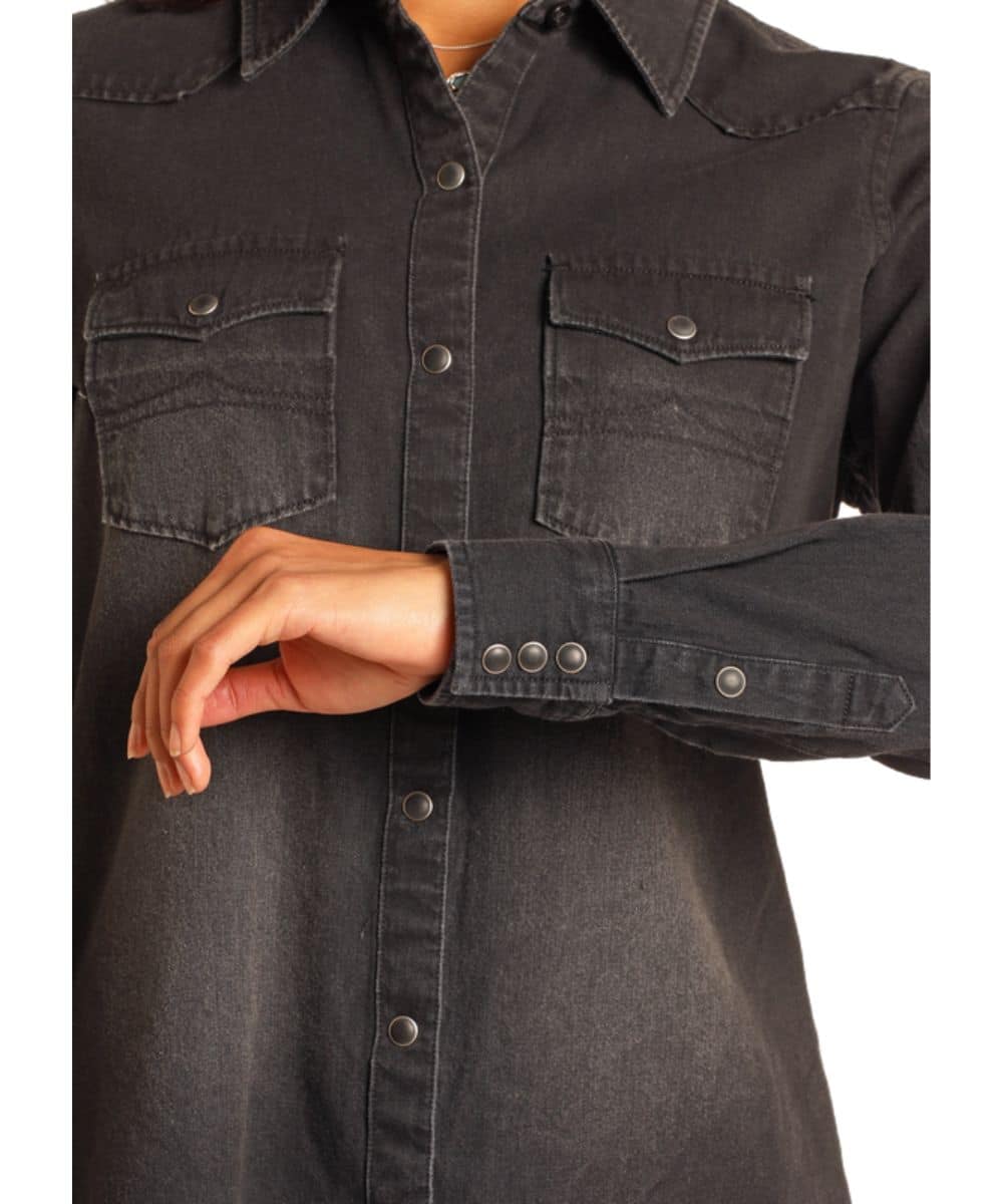 Rock & Roll Cowgirl Women's Snap Shirt - Image 3