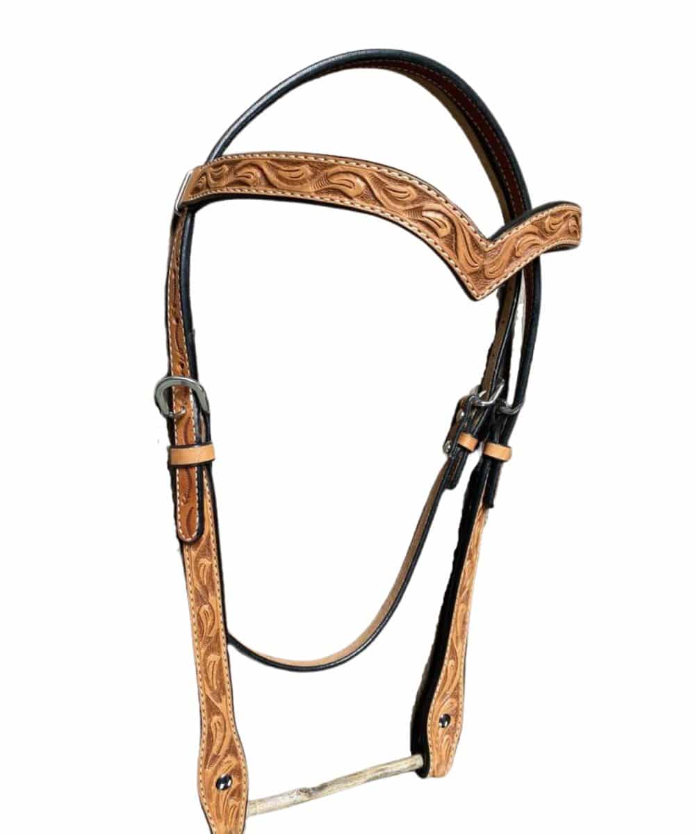 Rodeo Drive Floral Browband Headstall - Image 2