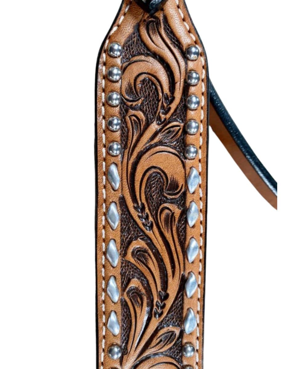 Rodeo Drive Floral Browband Headstall - Image 2