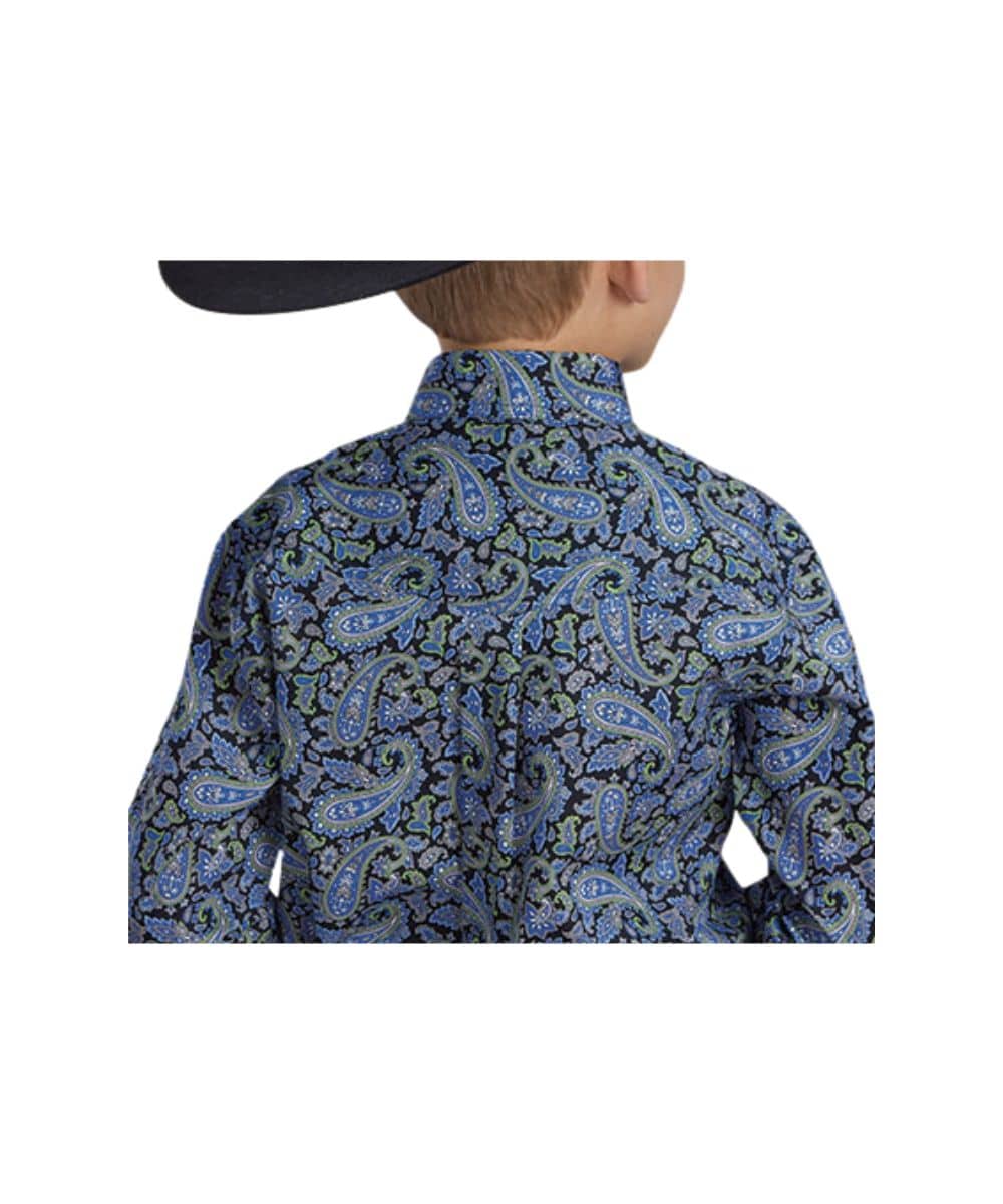 Roper Boys' Paisley Button Down Shirt - Image 2