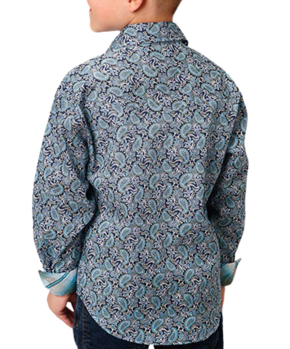 Roper Boys' Paisley Snap Shirt - Image 2