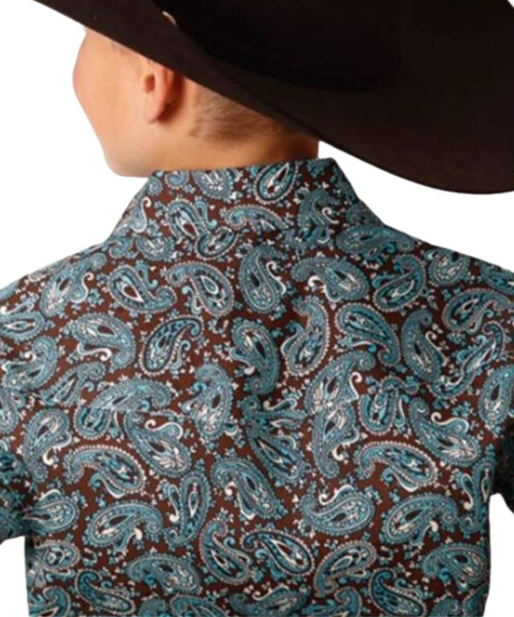 Roper Boys' Paisley Snap Shirt - Image 2