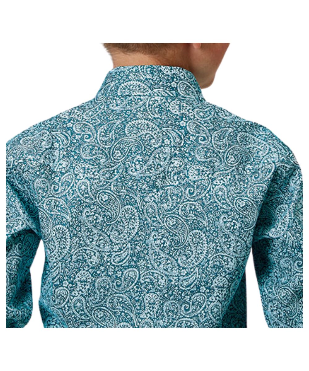 Roper Boys' Paisley Snap Shirt - Image 2