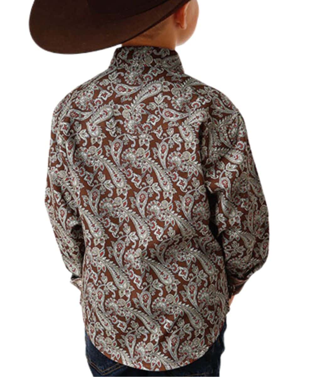 Roper Boys' Paisley Snap Shirt - Image 2