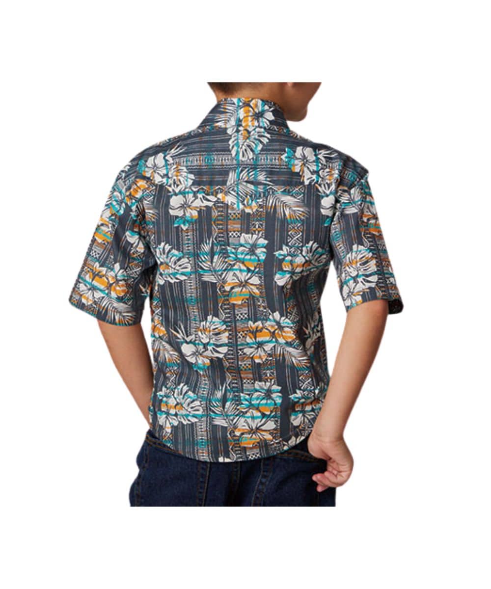 Roper Boys' Tropical Performance Snap Shirt - Image 2