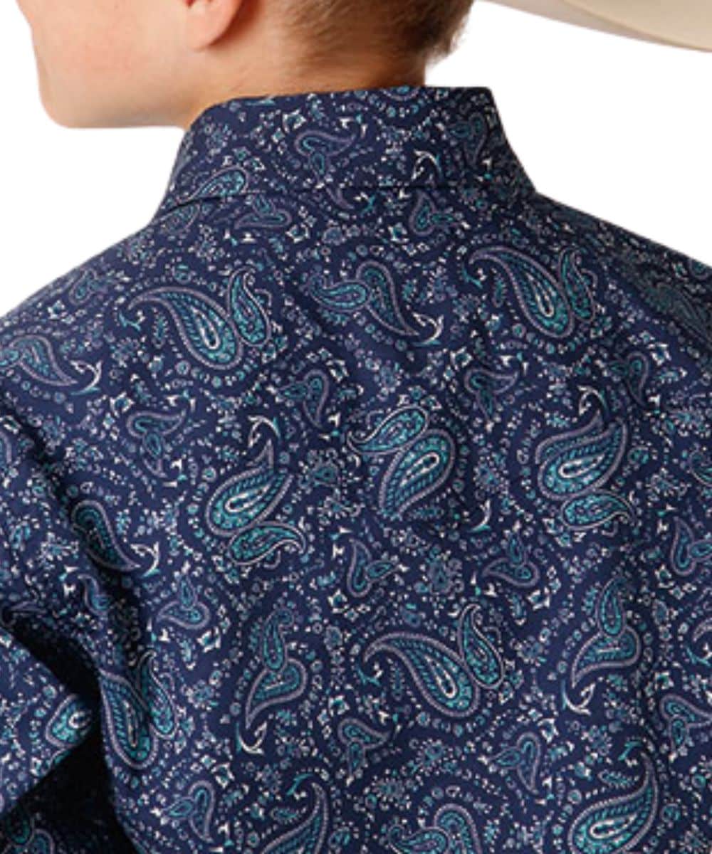 Roper Boys' Vintage Paisley Snap Shirt - Image 2
