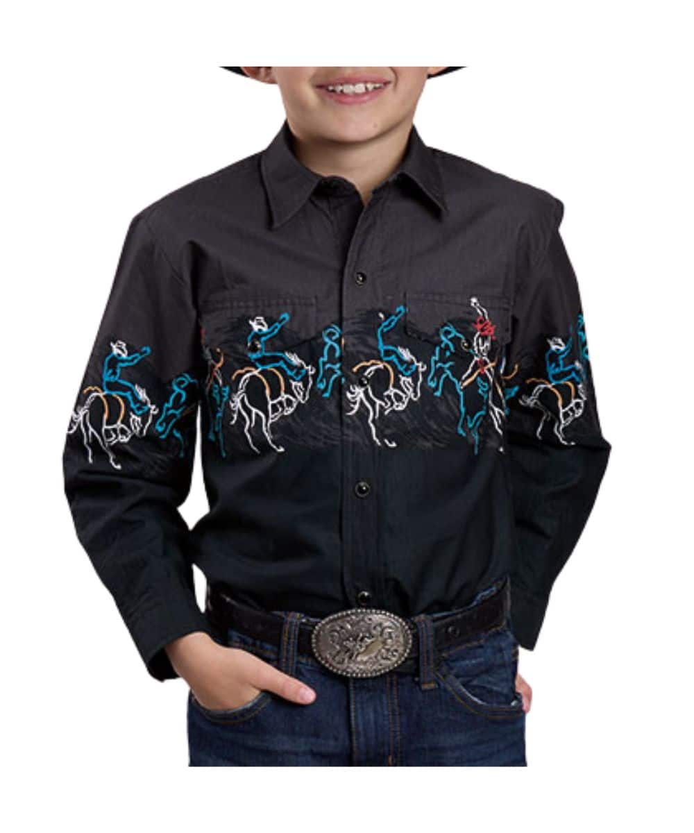 Roper Boys' Vintage Snap Shirt