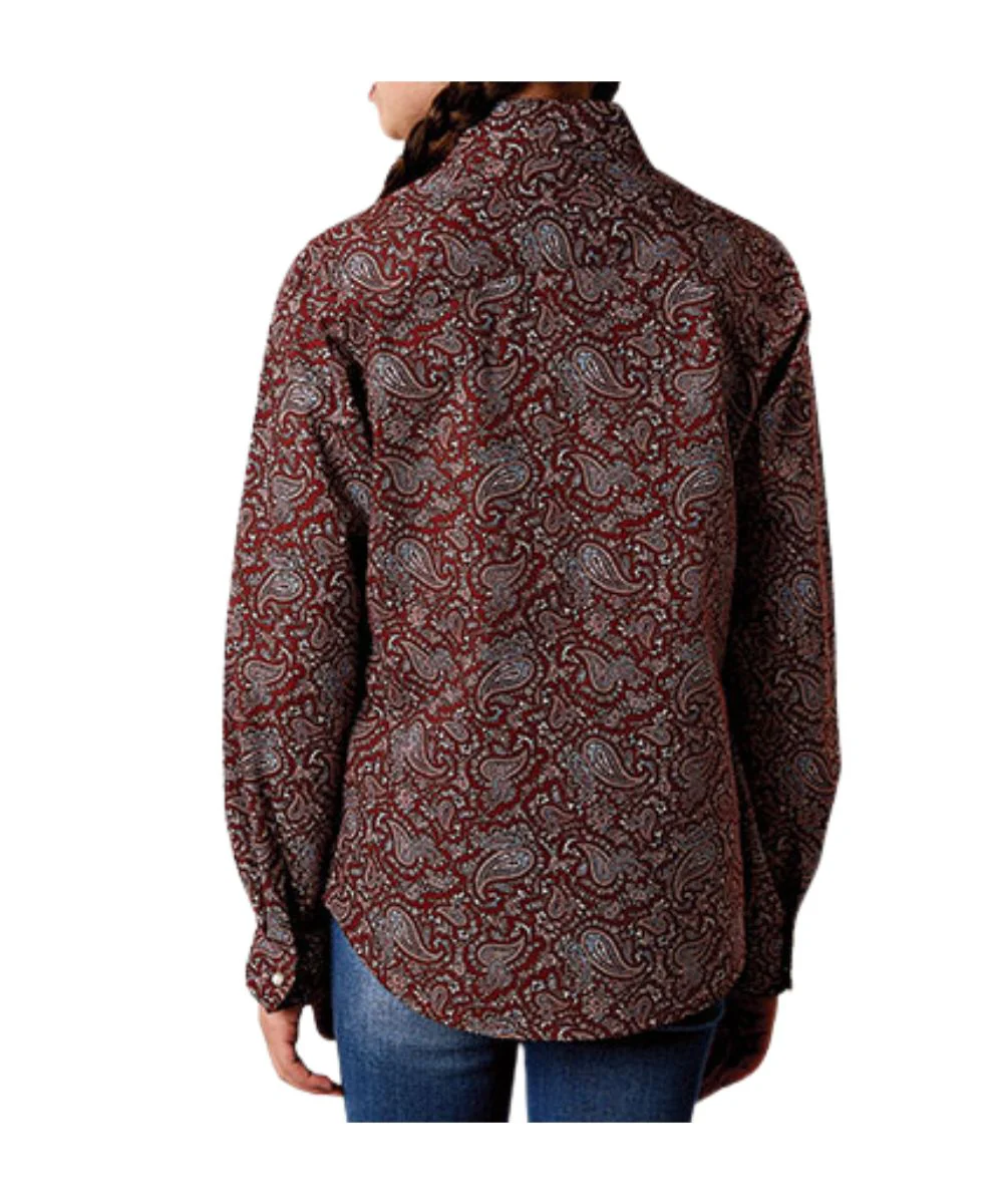 Roper Girls' Paisley Snap Shirt - Image 2