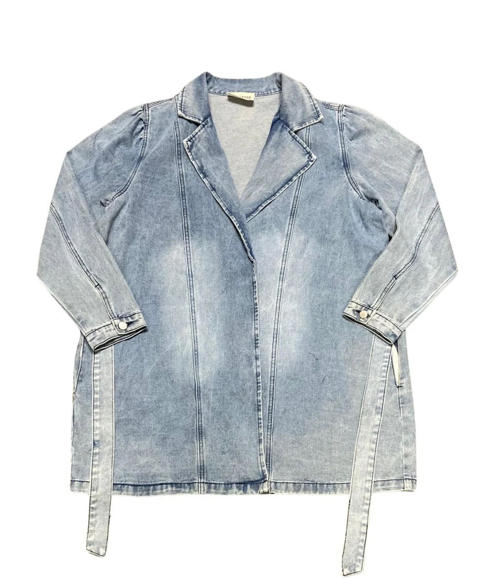 Savanna Jane Women's Plus Size Denim Duster Coat - Image 2