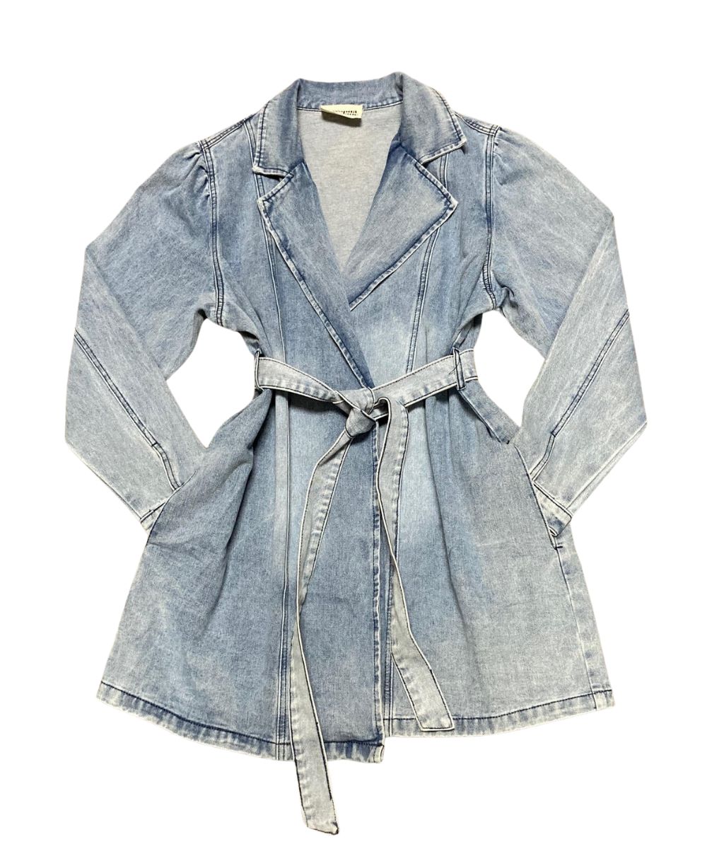 Savanna Jane Women's Plus Size Denim Duster Coat - Image 3