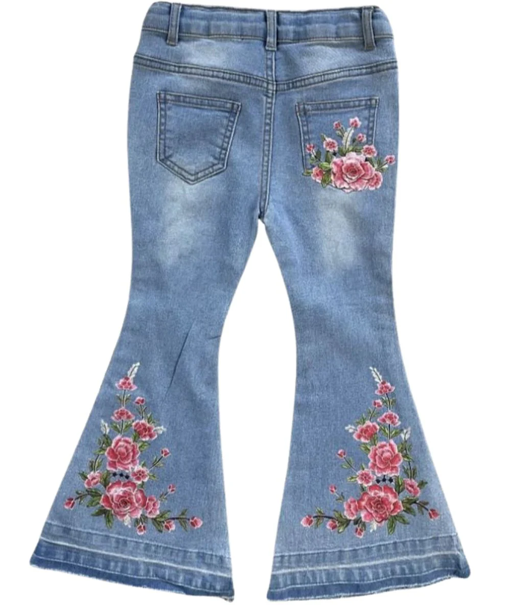 Shea Baby Infant/Toddler Girls' Flare Jean - Image 3