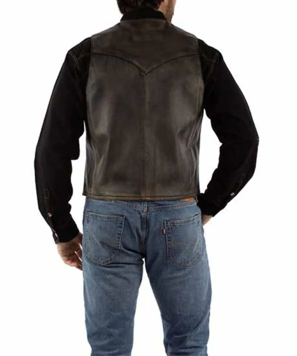 Scully Men's Leather Vest - Image 2