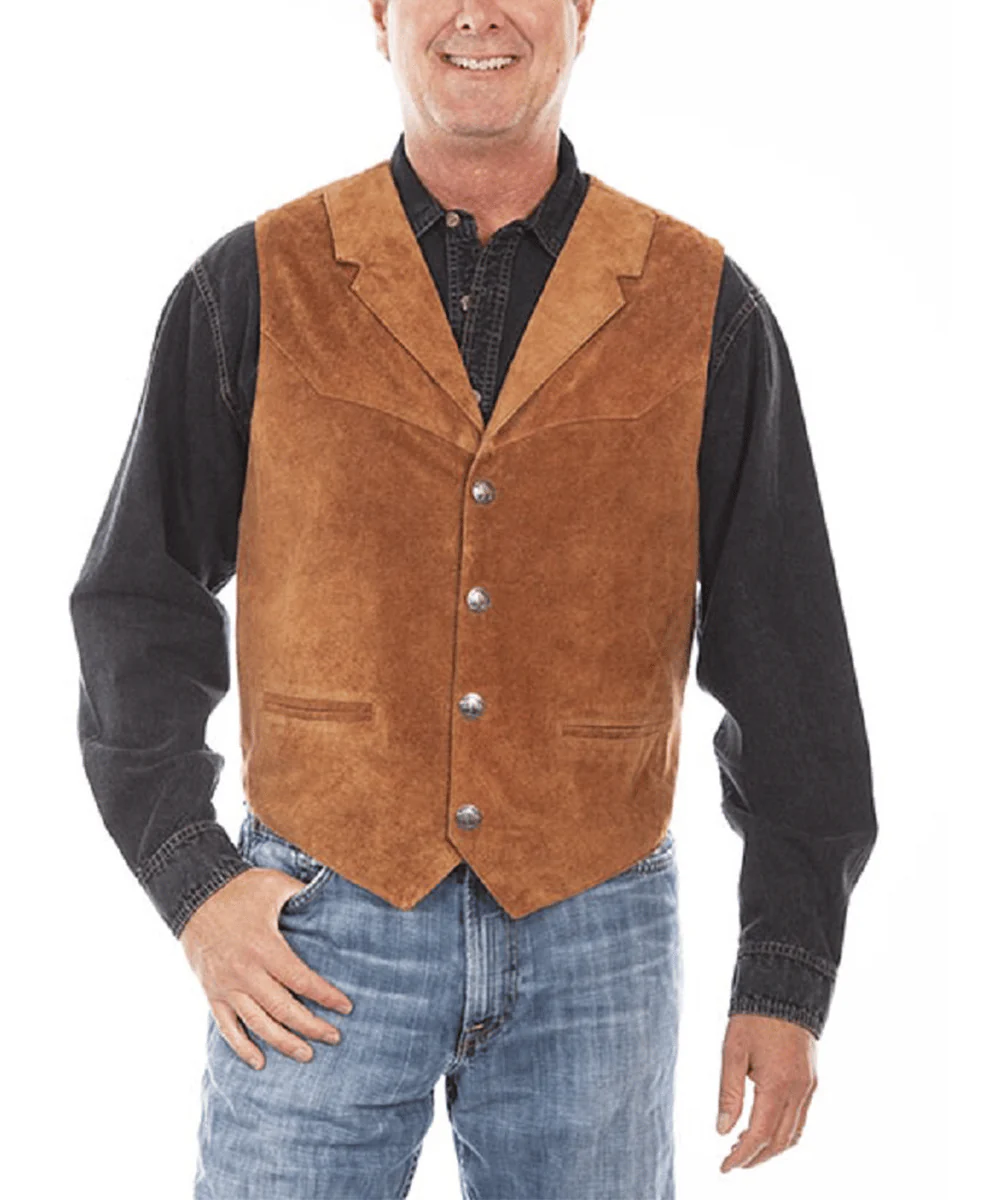 Scully Men's Old Rust Suede Vest
