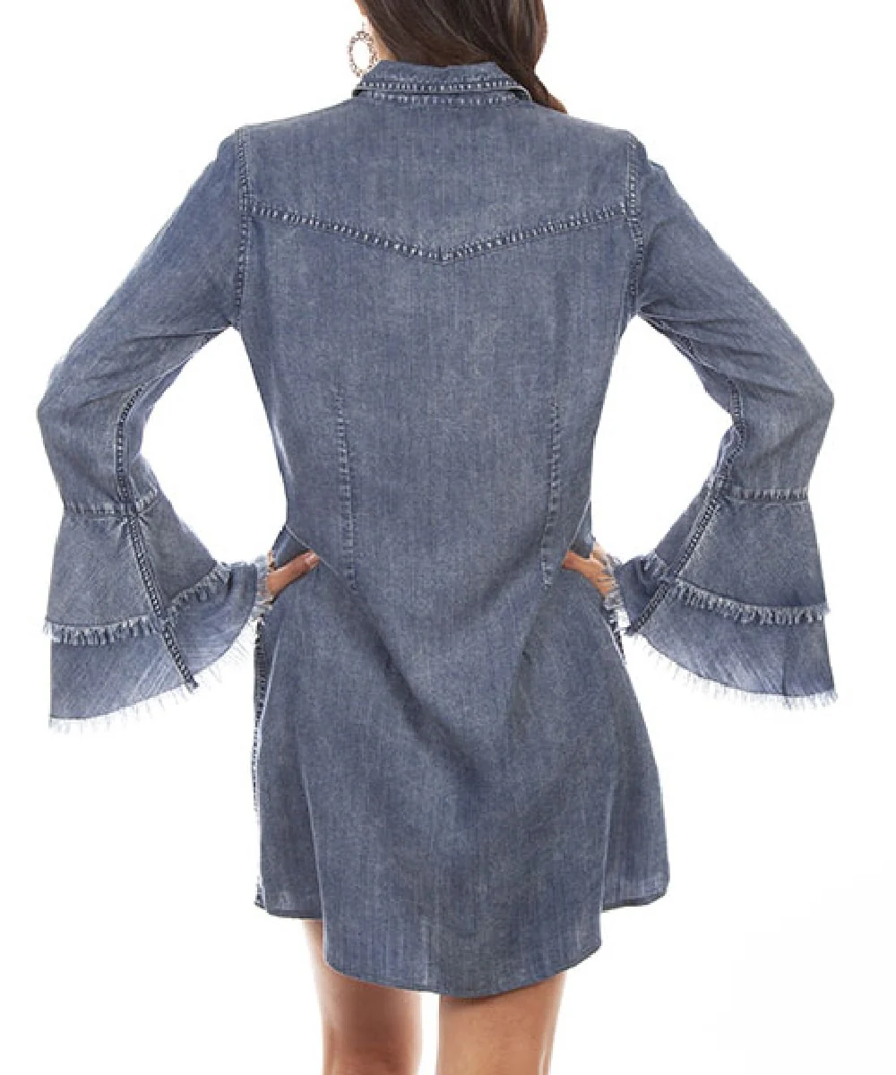 Scully Women's Bell Sleeve Denim Dress - Image 2