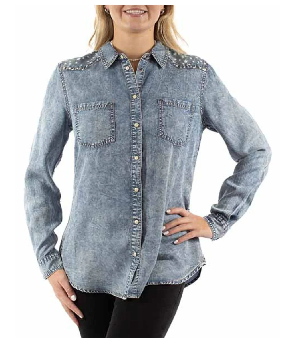 Scully Women's Patriotic Snap Shirt