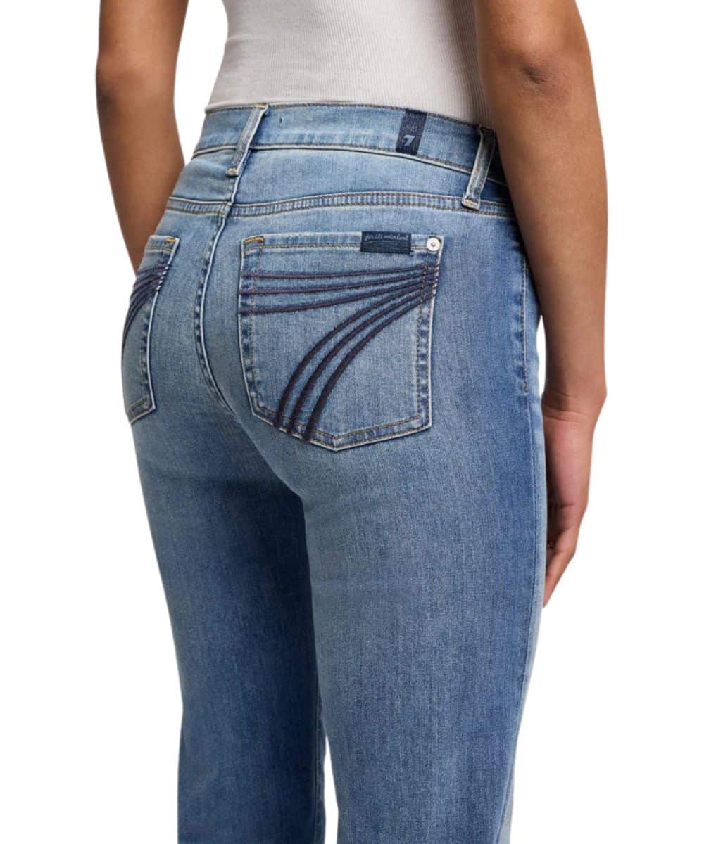 7 For All Mankind Women's Distressed Dojo Trouser Jean - Image 3