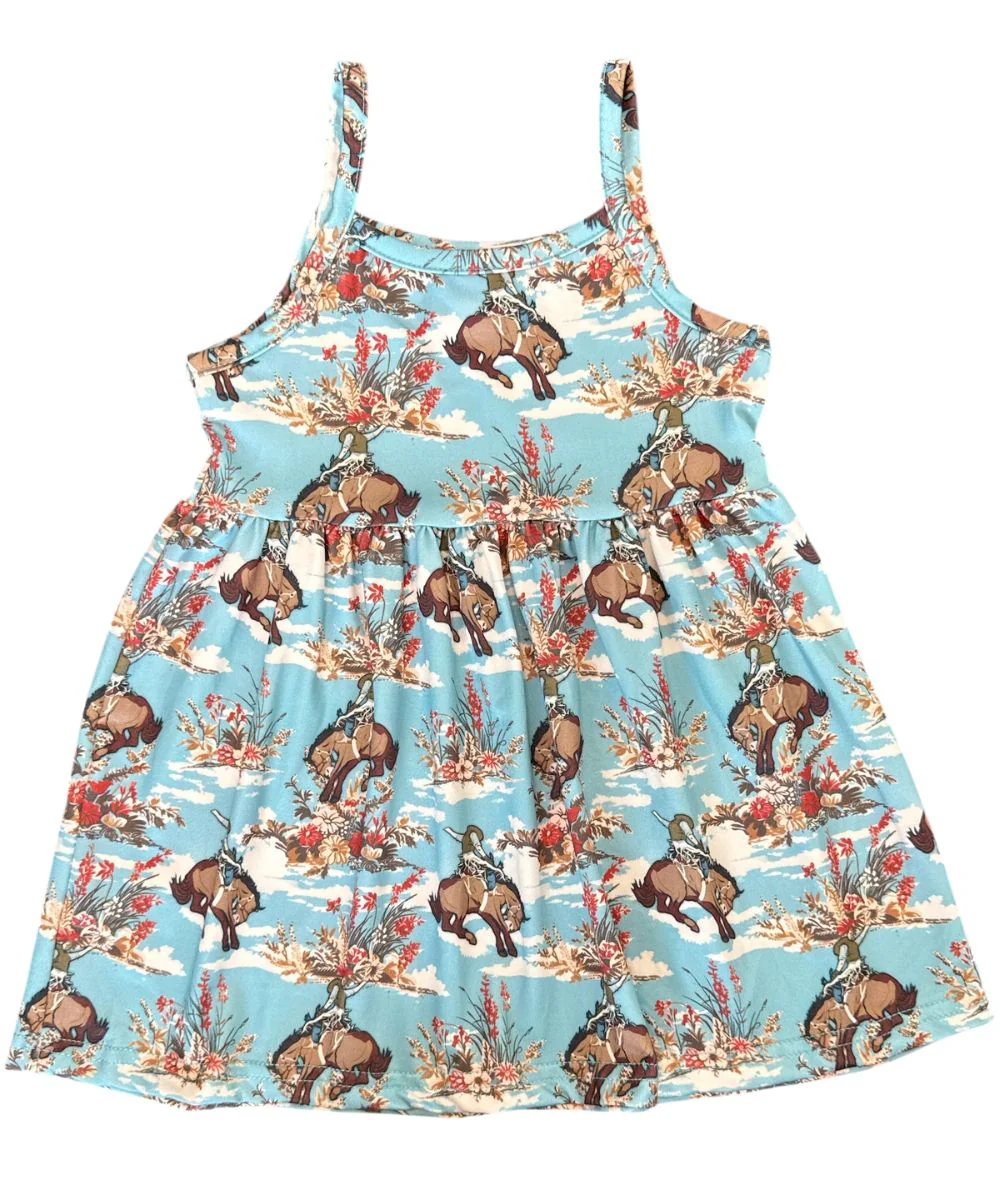 Shea Baby Little Girls' Bucking Bloom Vest & Dress Set - Image 2