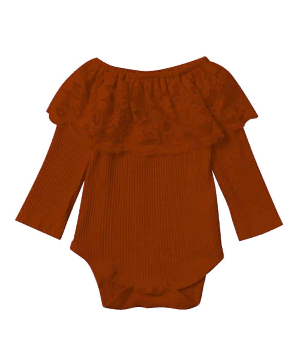 Shea Baby Toddler Girls' Lace Neck Top - Image 2