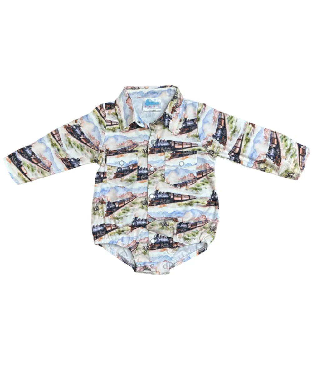 Shea Baby Infant Pearl Snap Onesie - Image 2