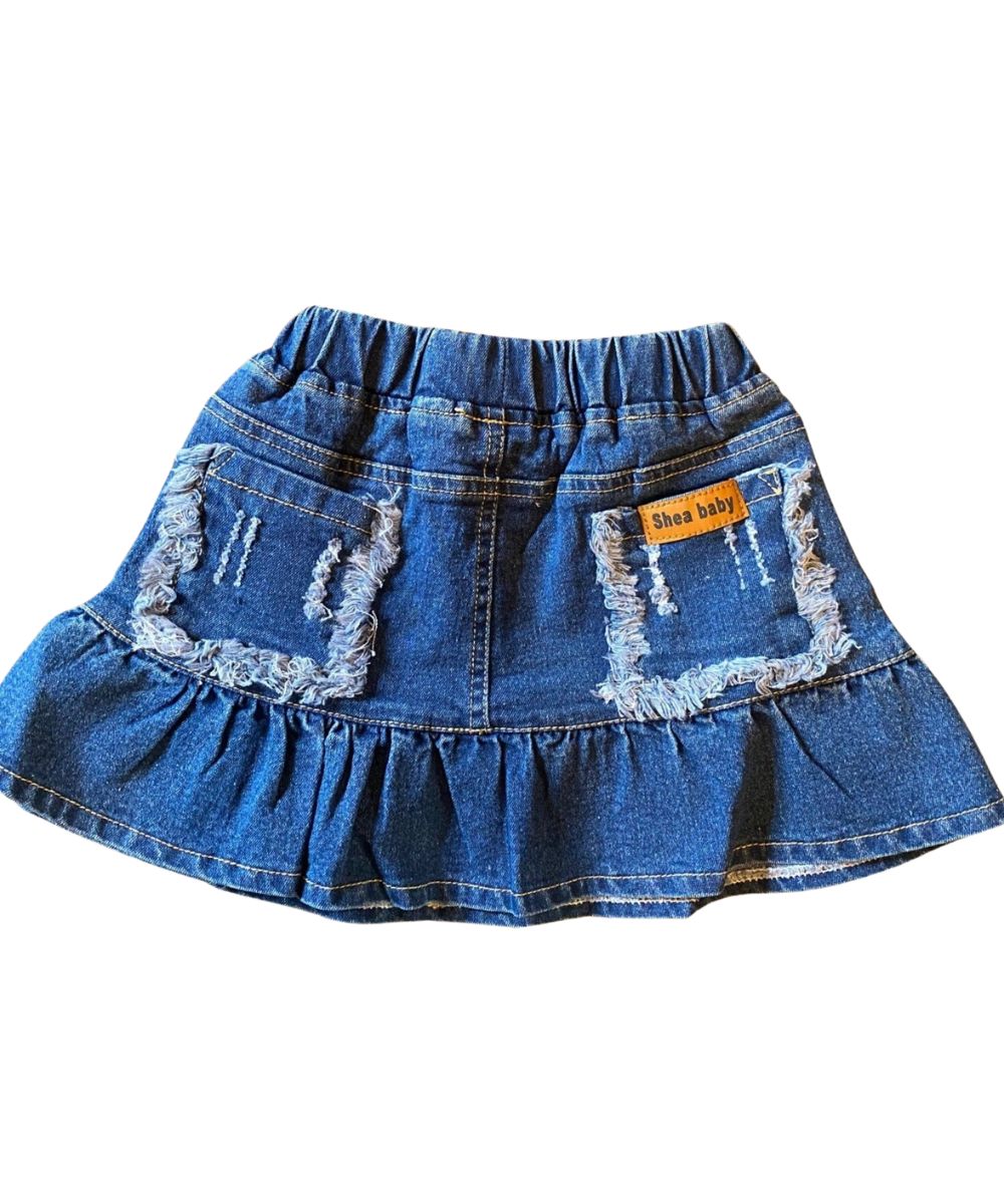 Shea Baby Infant/Toddler Girl's Denim Skirt - Image 2