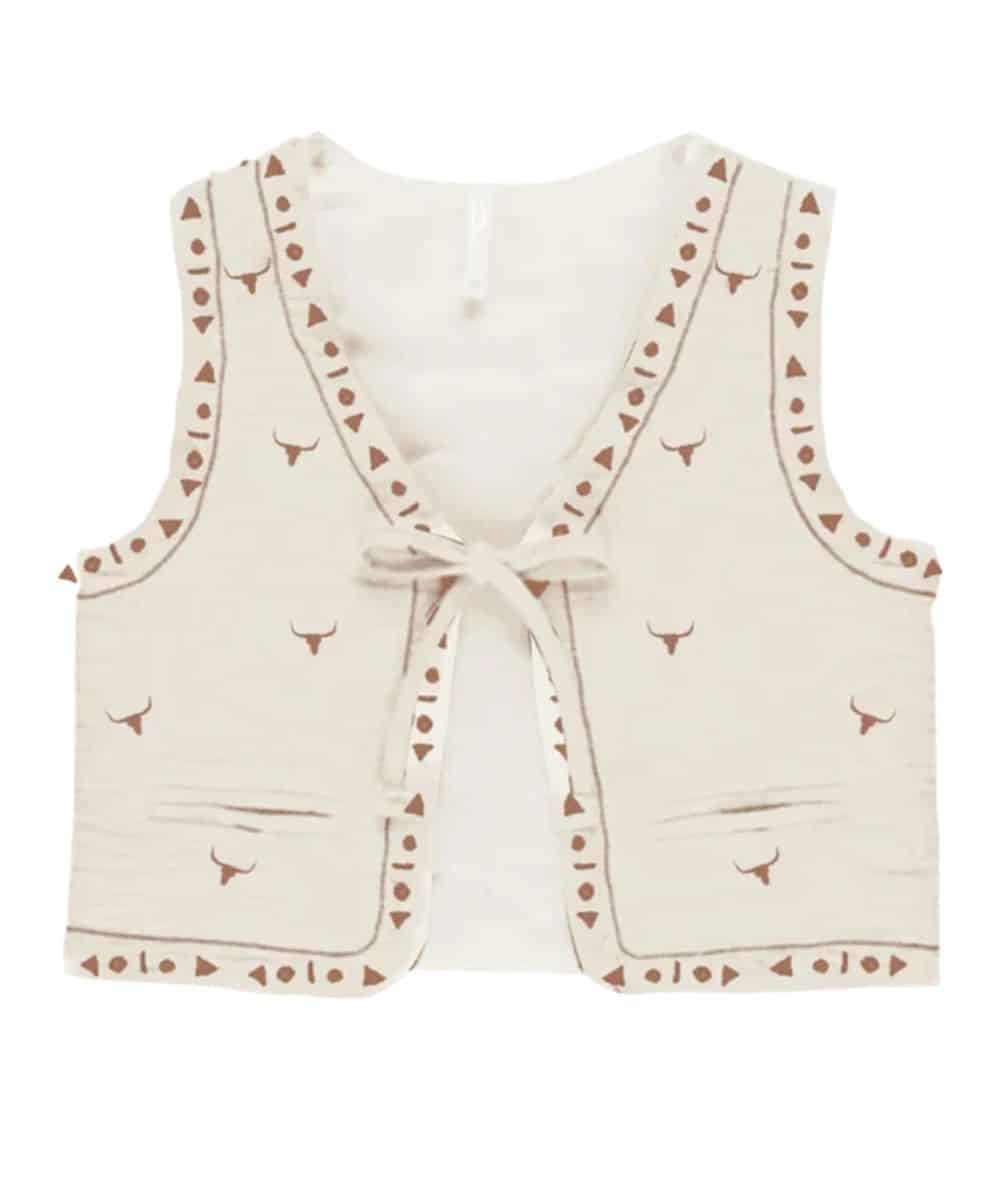 Shea Baby Little Girls' Desert Horizon Pants & Vest Set - Image 2