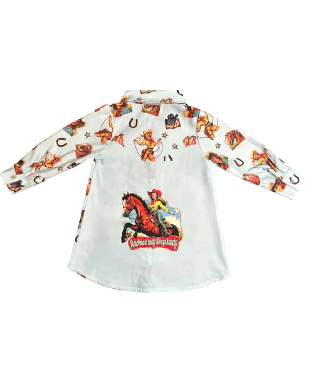 Shea Baby Little Girls' Vintage Cowgirl Dress - Image 3