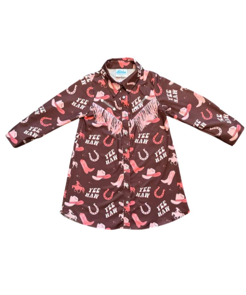 Shea Baby Little Girls' Yeehaw Cowgirl Dress - Image 2