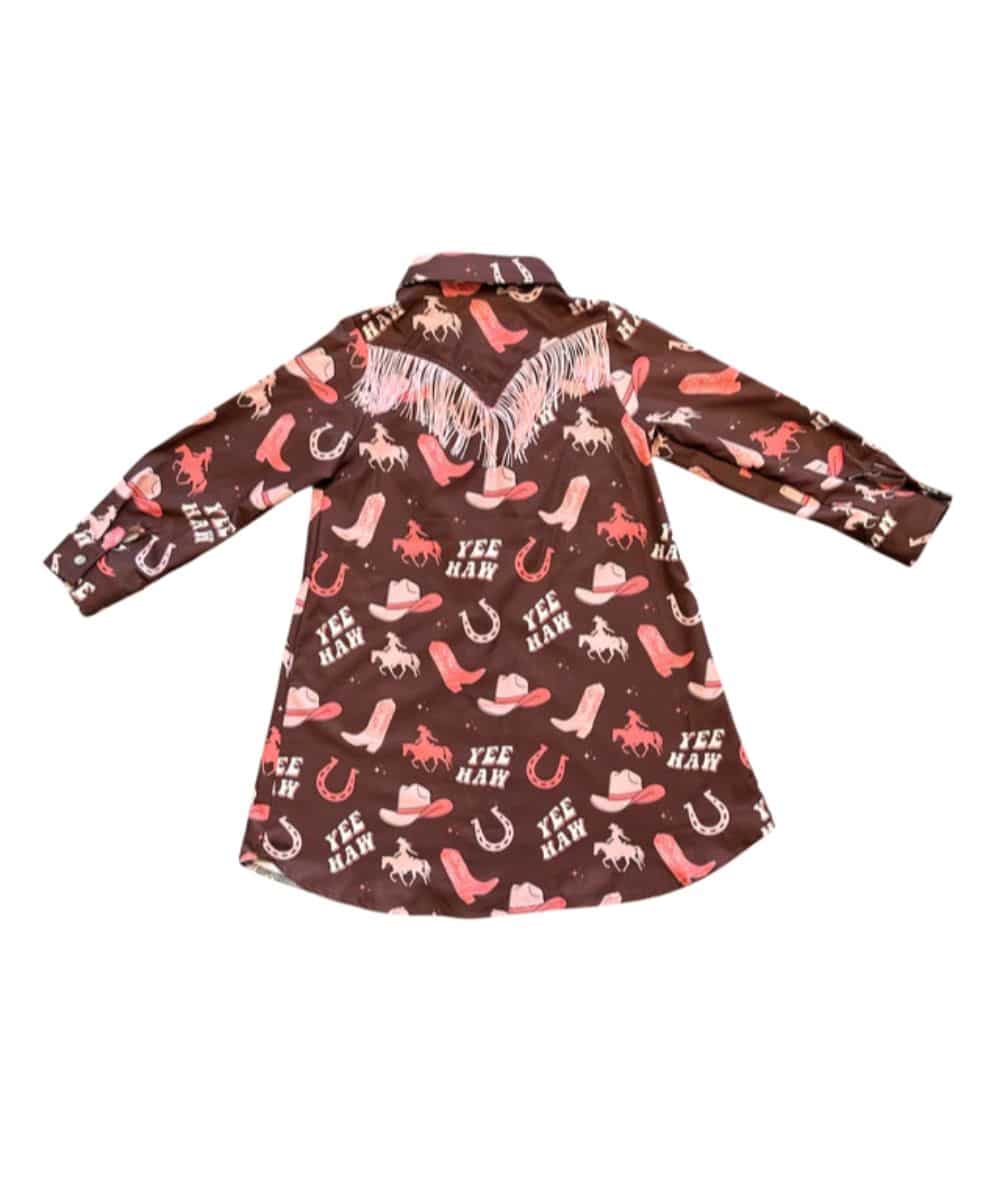 Shea Baby Little Girls' Yeehaw Cowgirl Dress - Image 3