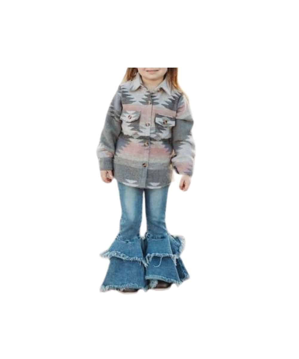 Shea Baby Toddler Girls' Aztec Jacket - Image 2