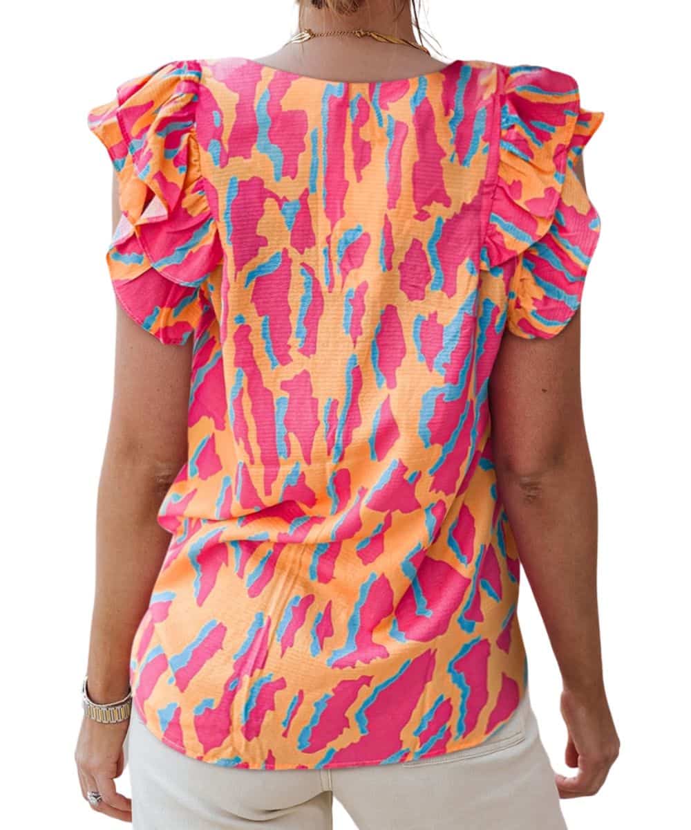 Shewin Women's Abstract Blouse - Image 2