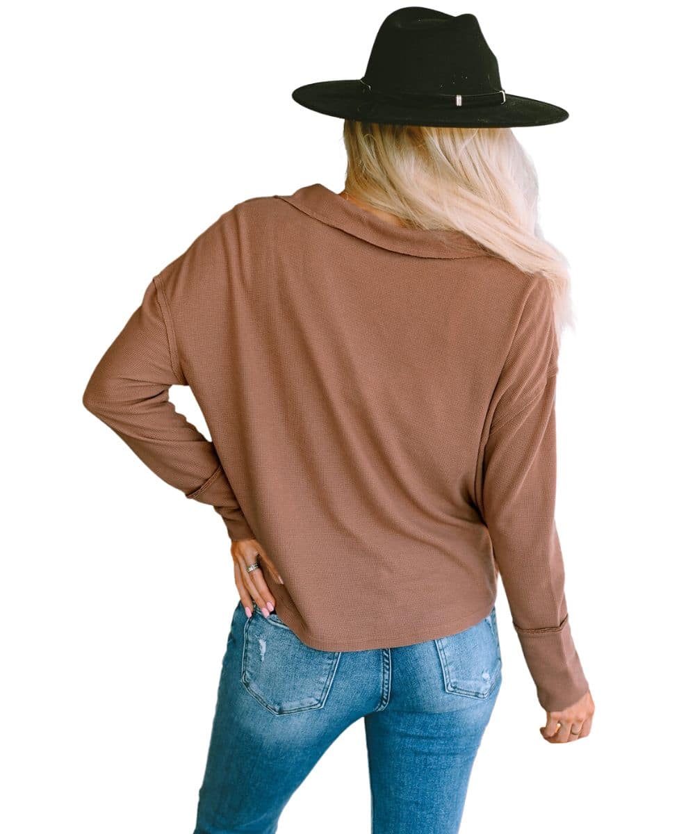Shewin Women's Collared Retro Top - Image 2
