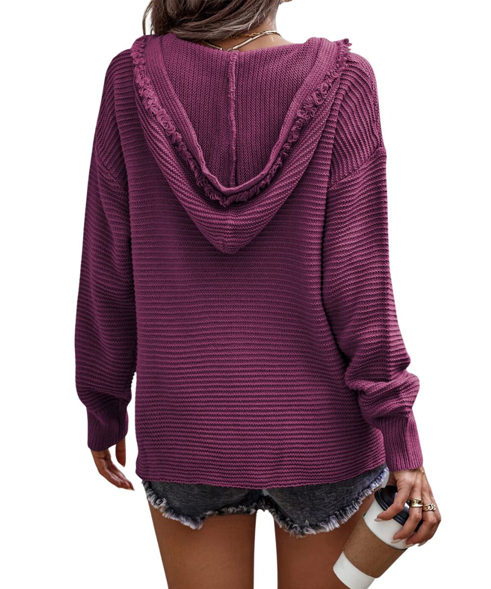 Shewin Women's Hooded Sweater - Image 2