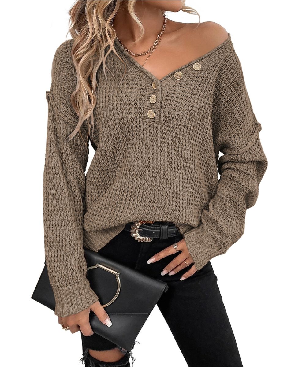 Shewin Women's Knit Sweater