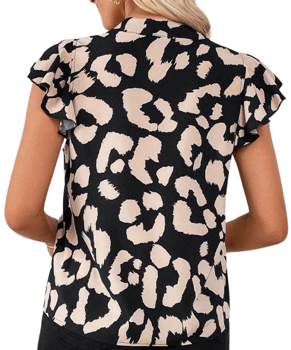 Shewin Women's Leopard Blouse - Image 2