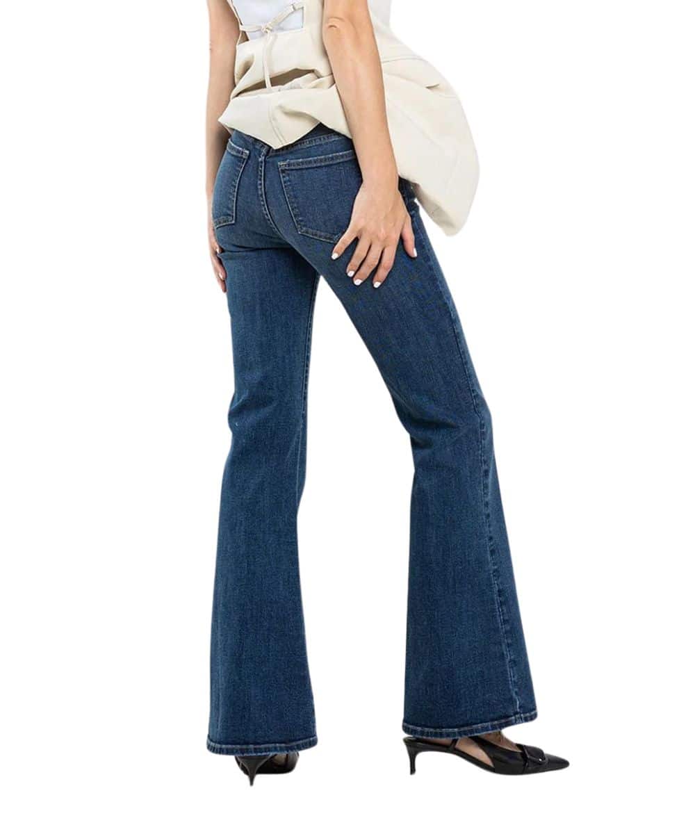 Sneak Peek Women's Mid Rise Flare Jean - Image 2