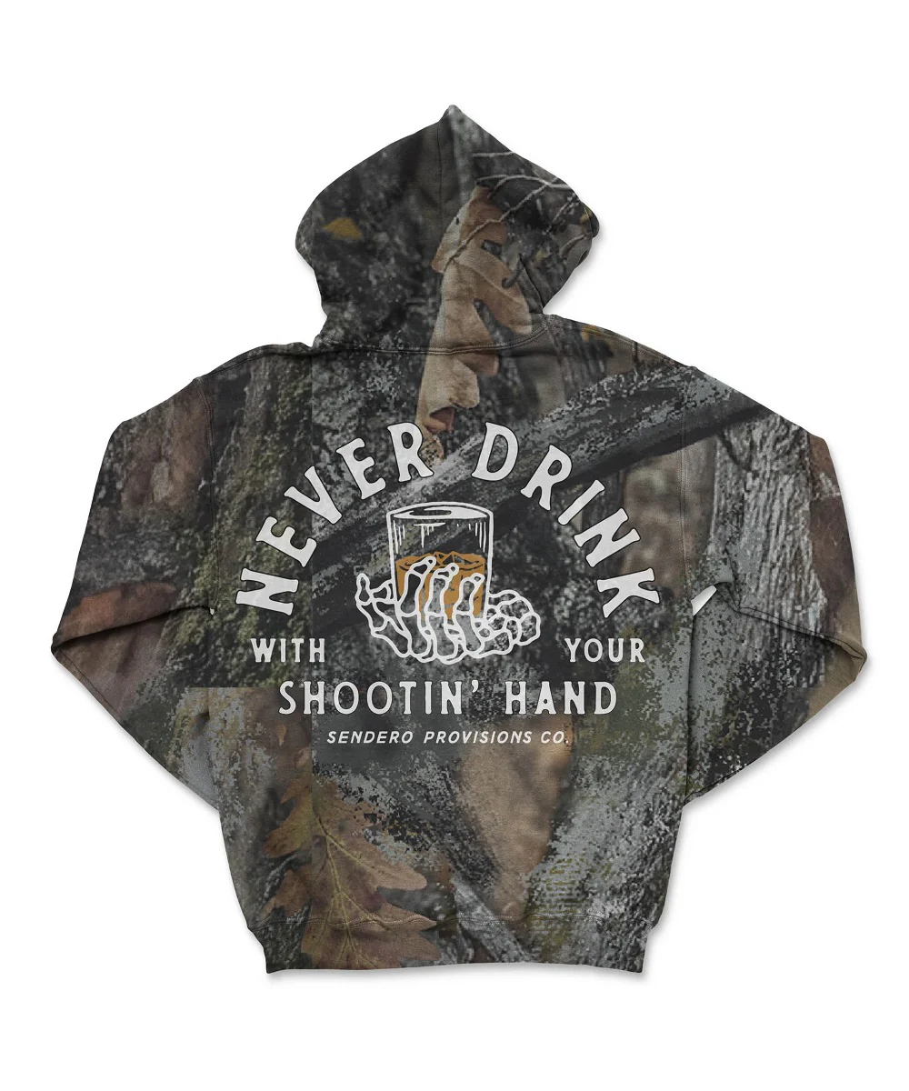Sendero Shootin' Hand Camo Hoodie - Image 2