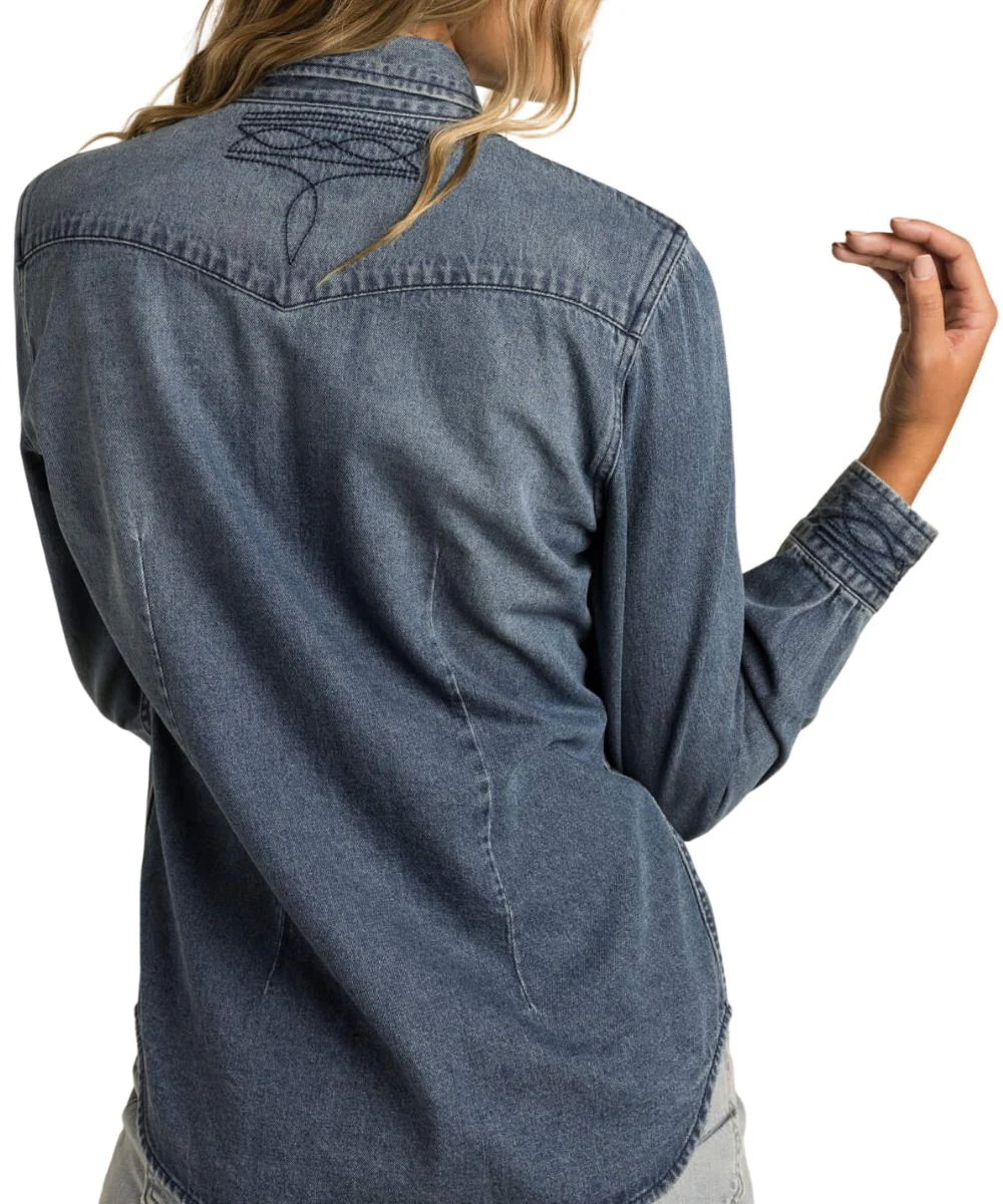 Sendero Women's Hondo Denim Snap Shirt - Image 2