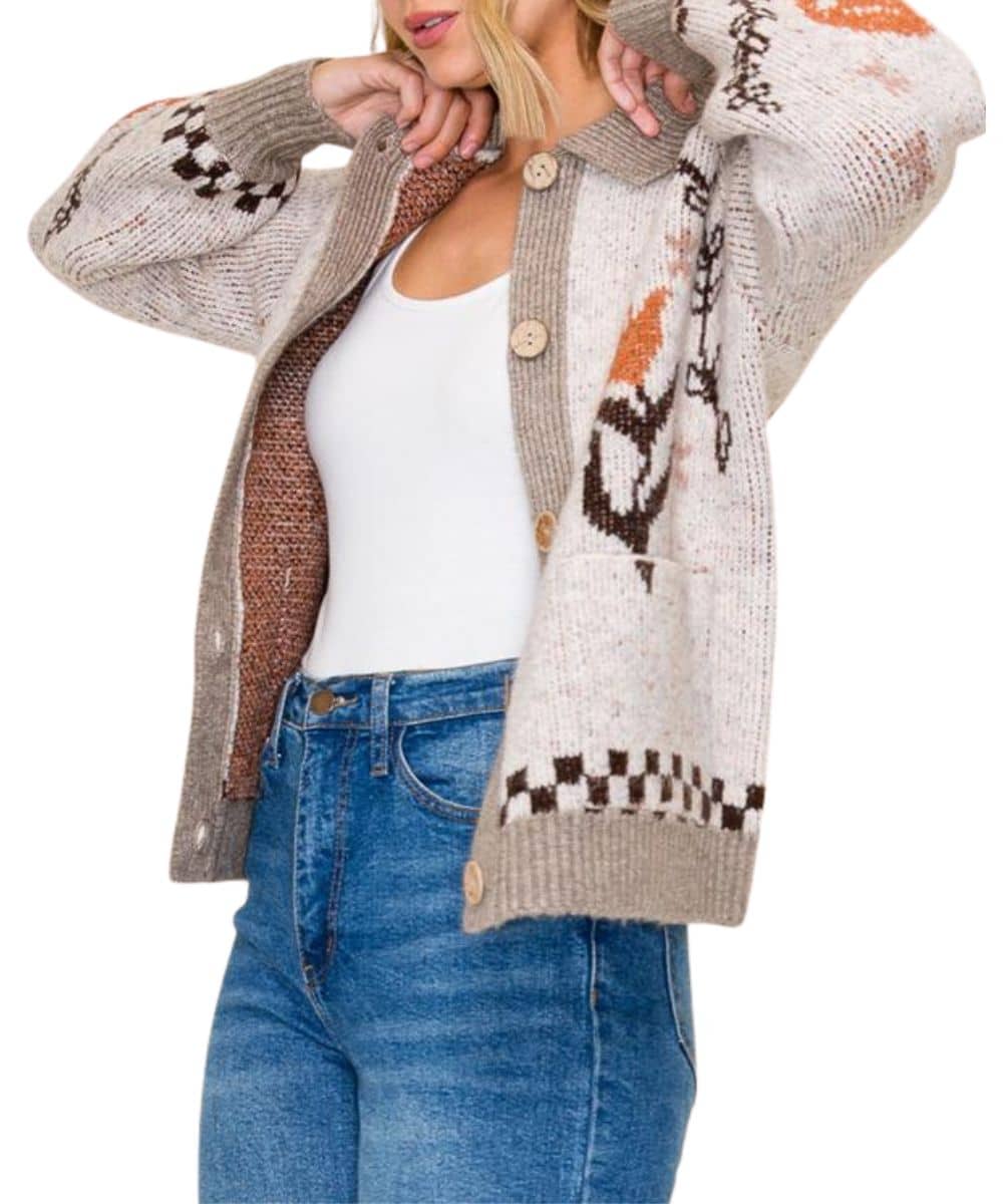 Staccato Women's Cow Skull Cardigan - Image 3