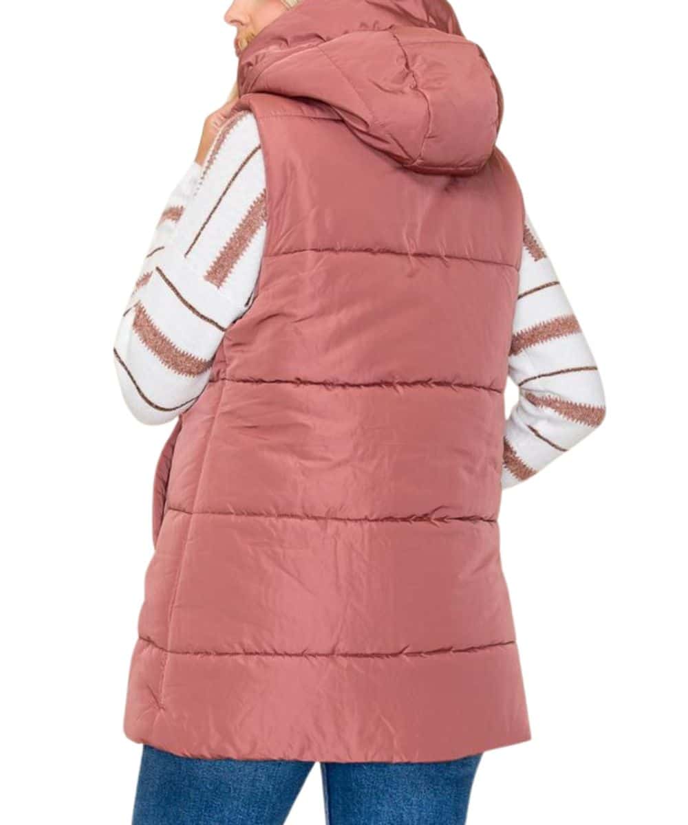Staccato Women's Duster Puffer Vest - Image 4