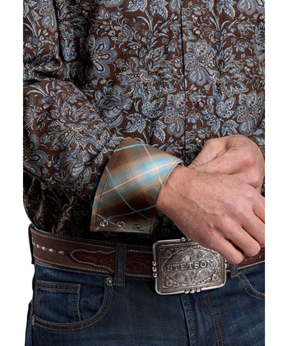 Stetson Men's Paisley Snap Shirt - Image 3