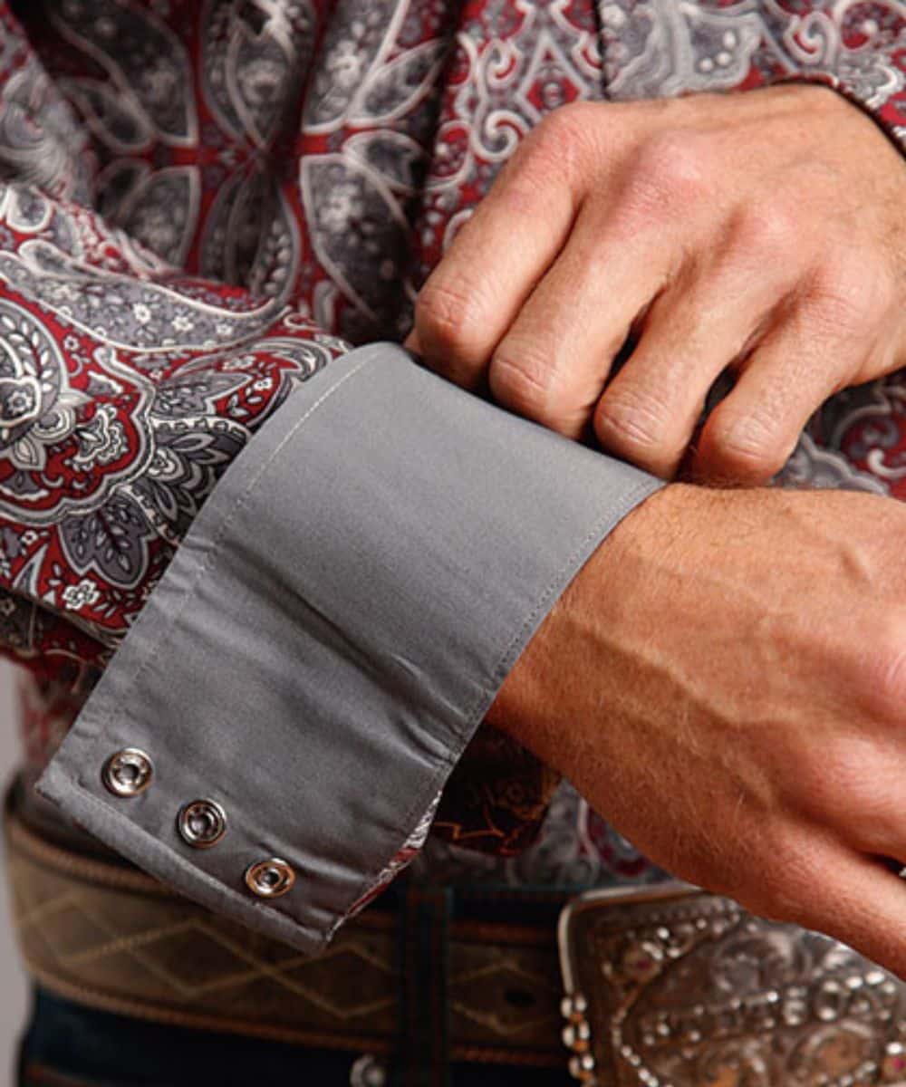 Stetson Men's Paisley Snap Shirt - Image 3