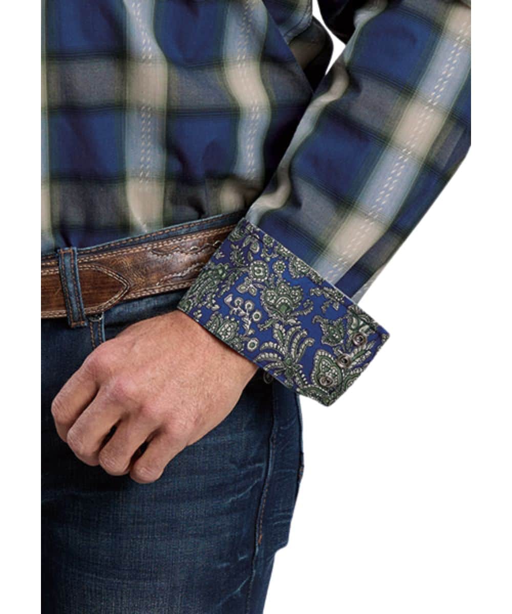 Stetson Men's Plaid Snap Shirt - Image 3