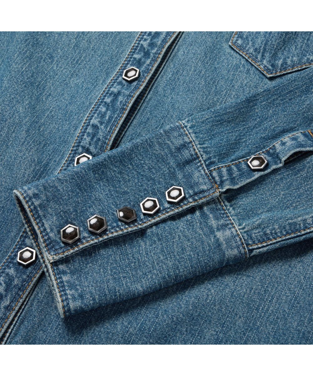 Stetson Women's Denim Snap Shirt - Image 3