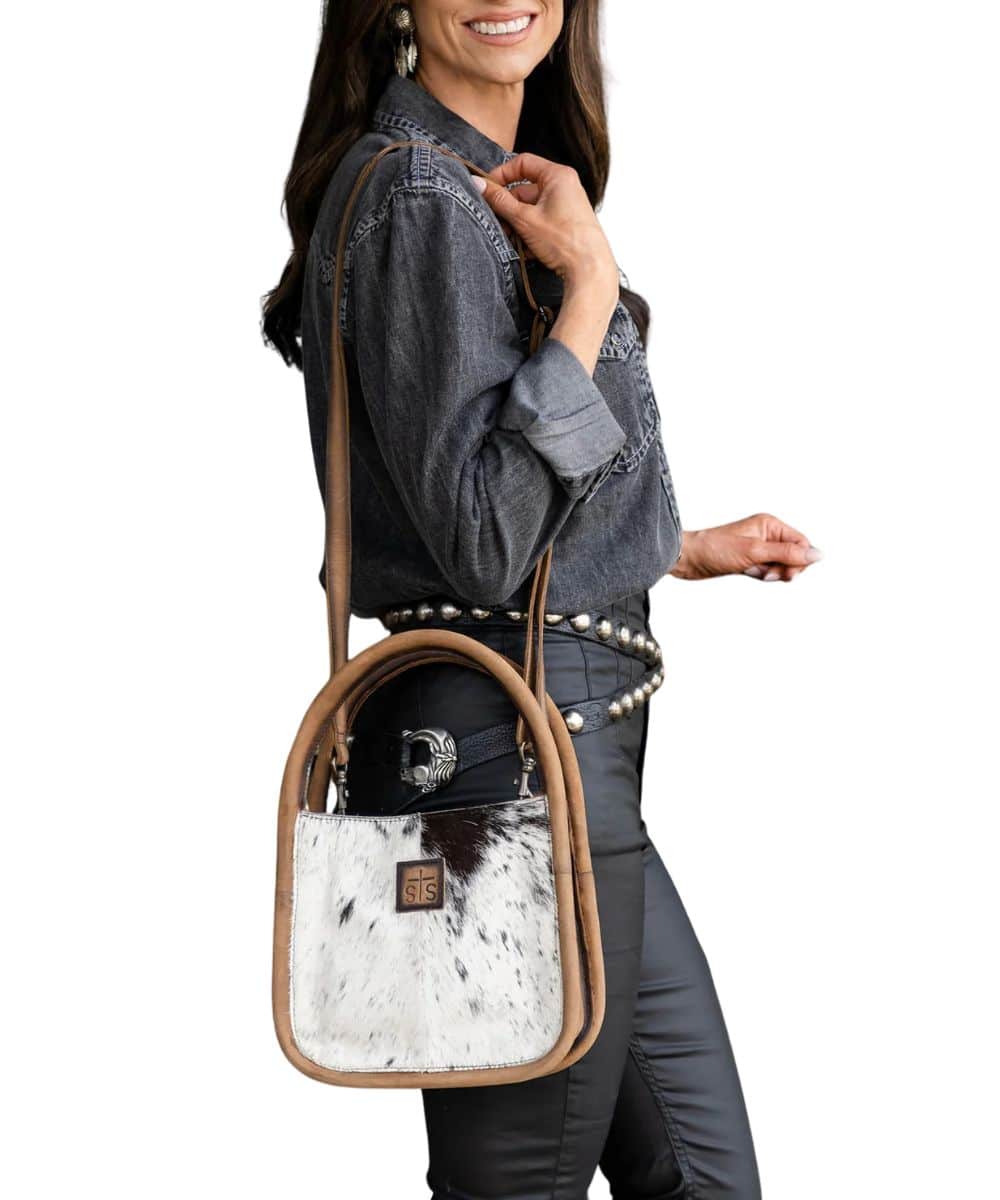 STS Women's Cowhide Sugar Satchel Purse - Image 4