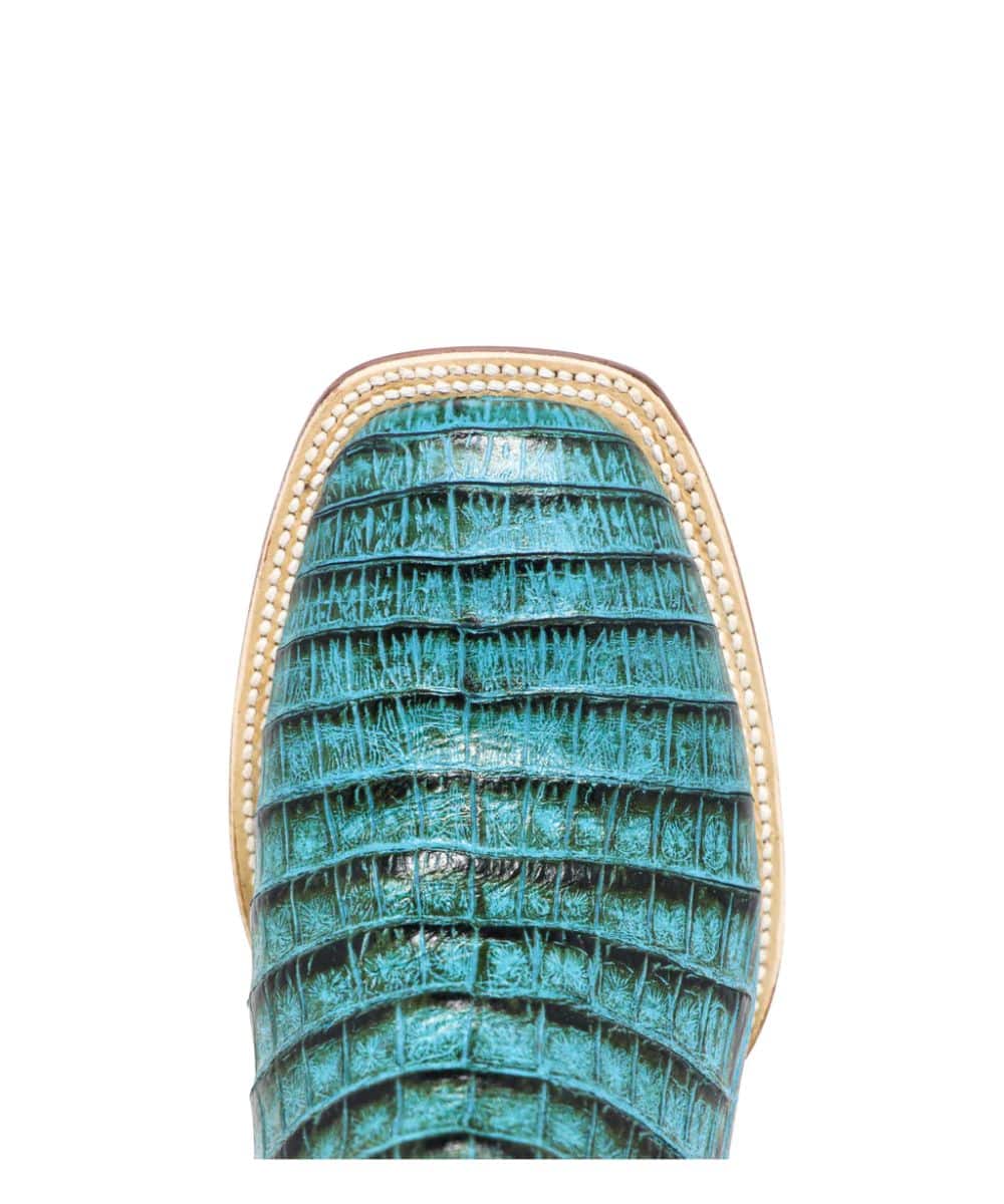 Tanner Mark Women's Agave Sky Caiman Boot - Image 3