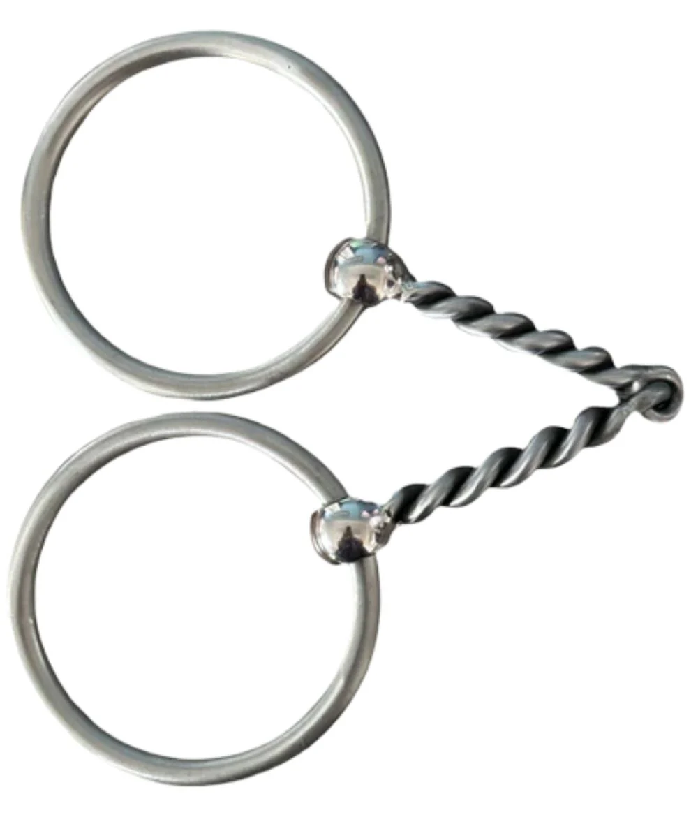 Tom Balding Loose Ring Twisted Wire Snaffle Bit - Image 2