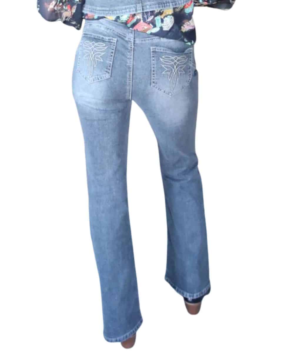 Turquoise Haven Women's Flare Jean - Image 3