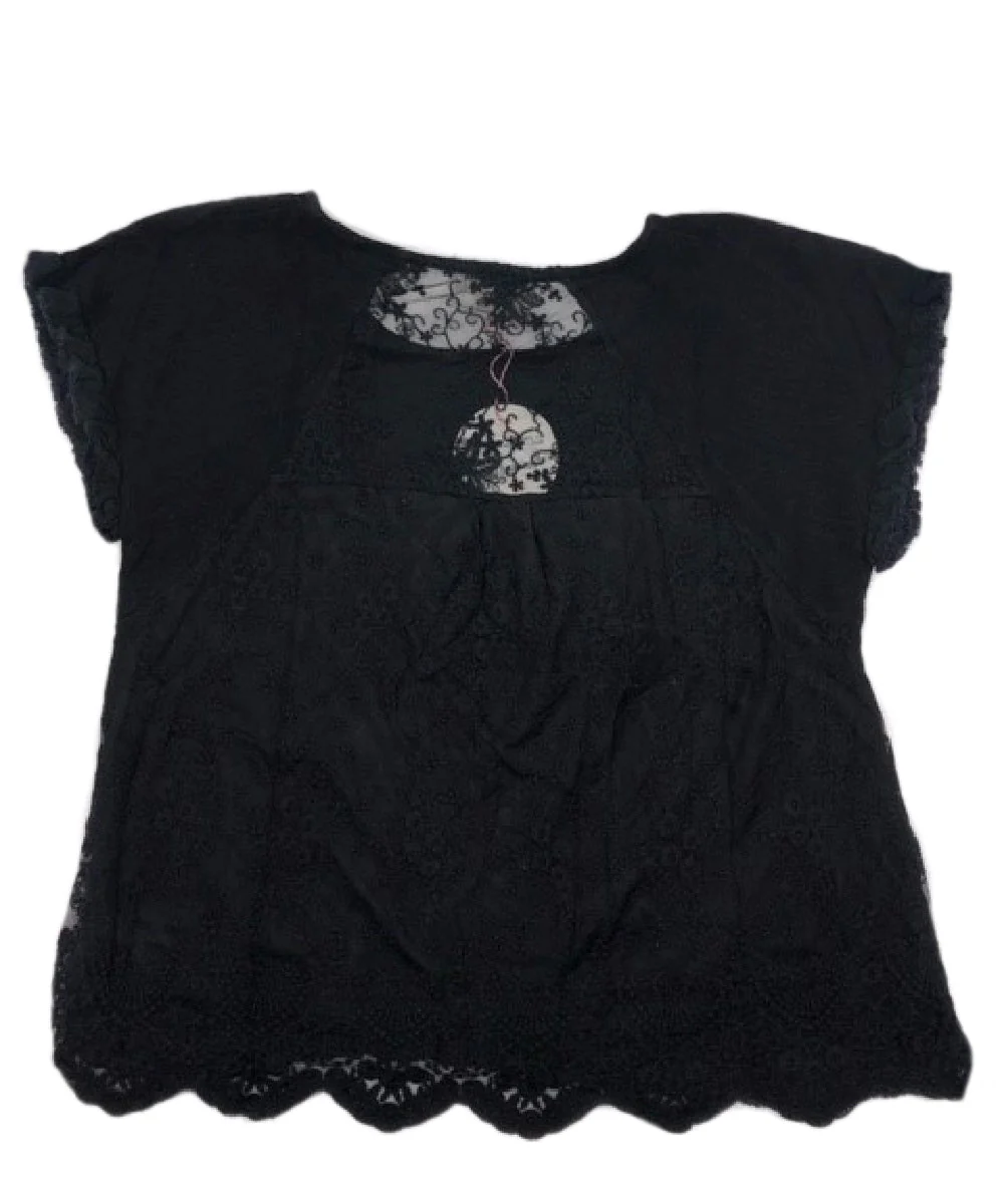 Umgee Women's Lace & Ruffle Top - Image 2